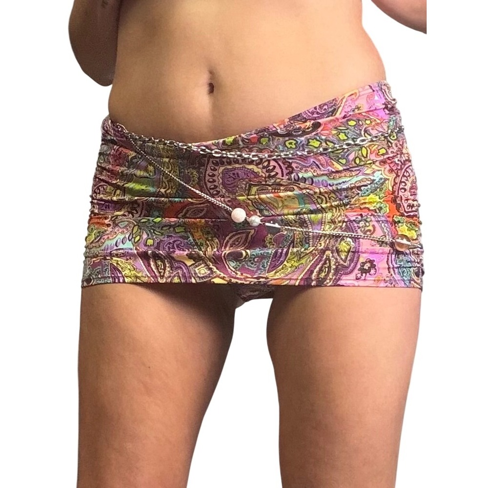 Y2K Victoria's Secret Paisley Swim Skirt Mini Cover Up Size S/P